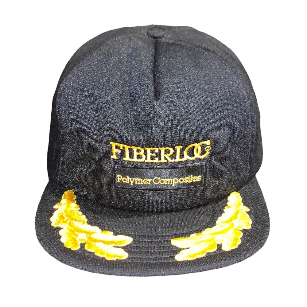 VTG 90s Fiberloc Polymer Composites Snapback Trucker Hat Made in USA